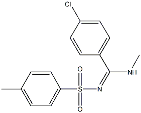 N-[(4-chlorophenyl)(methylamino)methylene]-4-methylbenzenesulfonamide Struktur