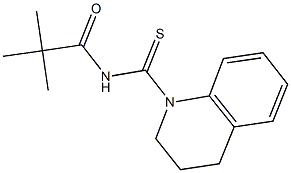 N-(3,4-dihydro-1(2H)-quinolinylcarbothioyl)-2,2-dimethylpropanamide Struktur