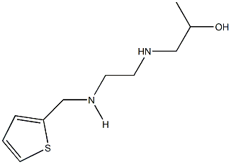 1-({2-[(2-thienylmethyl)amino]ethyl}amino)-2-propanol Struktur