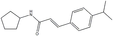 N-cyclopentyl-3-(4-isopropylphenyl)acrylamide Struktur