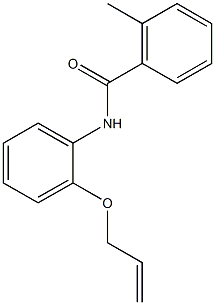 N-[2-(allyloxy)phenyl]-2-methylbenzamide Struktur