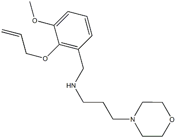 N-[2-(allyloxy)-3-methoxybenzyl]-N-[3-(4-morpholinyl)propyl]amine Struktur