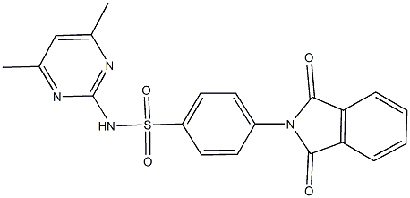 N-(4,6-dimethyl-2-pyrimidinyl)-4-(1,3-dioxo-1,3-dihydro-2H-isoindol-2-yl)benzenesulfonamide Struktur