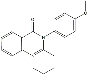 2-butyl-3-(4-methoxyphenyl)-4(3H)-quinazolinone Struktur