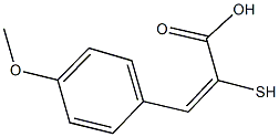 3-(4-methoxyphenyl)-2-sulfanylacrylic acid Struktur