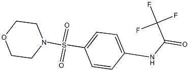 2,2,2-trifluoro-N-[4-(morpholin-4-ylsulfonyl)phenyl]acetamide Struktur