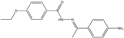 N'-[1-(4-aminophenyl)ethylidene]-4-ethoxybenzohydrazide Struktur