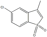 5-chloro-3-methyl-1-benzothiophene 1,1-dioxide Struktur