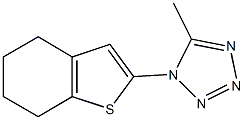 5-methyl-1-(4,5,6,7-tetrahydro-1-benzothien-2-yl)-1H-tetraazole Struktur
