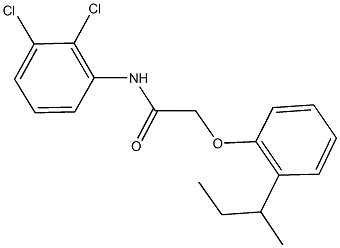 2-(2-sec-butylphenoxy)-N-(2,3-dichlorophenyl)acetamide Struktur