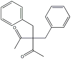 3,3-dibenzyl-2,4-pentanedione Structure