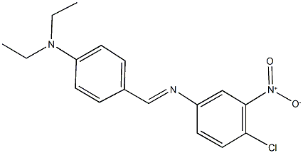 4-chloro-N-[4-(diethylamino)benzylidene]-3-nitroaniline Struktur