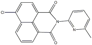 6-chloro-2-(6-methyl-2-pyridinyl)-1H-benzo[de]isoquinoline-1,3(2H)-dione Struktur