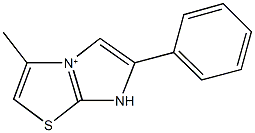 3-methyl-6-phenyl-7H-imidazo[2,1-b][1,3]thiazol-4-ium Struktur