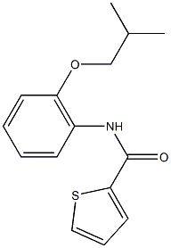 N-(2-isobutoxyphenyl)-2-thiophenecarboxamide Struktur