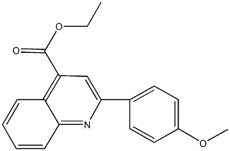 ethyl 2-(4-methoxyphenyl)-4-quinolinecarboxylate Struktur