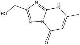2-(hydroxymethyl)-5-methyl[1,2,4]triazolo[1,5-a]pyrimidin-7-ol Struktur