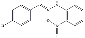 4-chlorobenzaldehyde {2-nitrophenyl}hydrazone Struktur