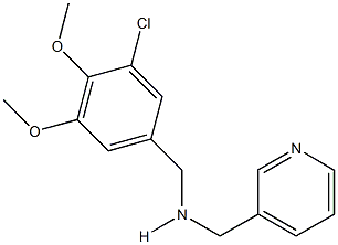 N-(3-chloro-4,5-dimethoxybenzyl)-N-(3-pyridinylmethyl)amine Structure