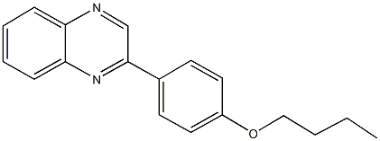 butyl 4-(2-quinoxalinyl)phenyl ether Struktur