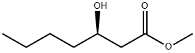 methyl (3R)-3-hydroxyheptanoate Struktur