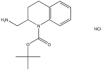 2-アミノメチル-1-N-BOC-1,2,3,4-テトラヒドロキノリン塩酸塩 化學構(gòu)造式