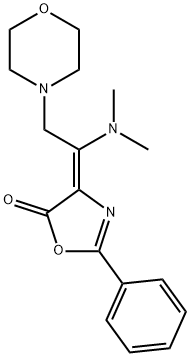 (4Z)-4-[1-(dimethylamino)-2-(morpholin-4-yl)ethylidene]-2-phenyl-4,5-dihydro-1,3-oxazol-5-one 結(jié)構(gòu)式