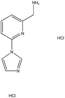 [6-(1h-imidazol-1-yl)pyridin-2-yl]methylamine dihydrochloride Struktur