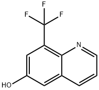 6-hydroxy-8-(trifluoromethyl)quinoline Struktur