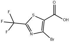 4-bromo-2-(trifluoromethyl)thiazole-5-carboxylic acid Struktur
