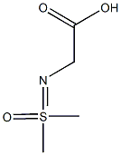 2-{[dimethyl(oxo)-'lamda'6-sulfanylidene]amino}acetic acid Struktur