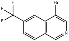 4-bromo-6-(trifluoromethyl)isoquinoline Struktur