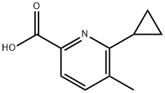 6-cyclopropyl-5-methylpicolinic acid Struktur