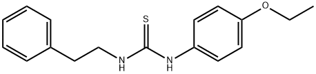 3-(4-ethoxyphenyl)-1-(2-phenylethyl)thiourea Struktur