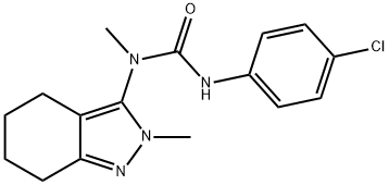 1-(4-chlorophenyl)-3-methyl-3-(2-methyl-4,5,6,7-tetrahydro-2H-indazol-3-yl)urea Structure