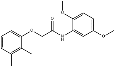 N-(2,5-dimethoxyphenyl)-2-(2,3-dimethylphenoxy)acetamide Struktur