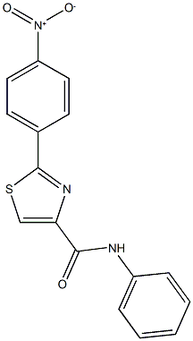 2-(4-nitrophenyl)-N-phenyl-1,3-thiazole-4-carboxamide Struktur