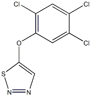 1,2,3-thiadiazol-5-yl 2,4,5-trichlorophenyl ether Struktur