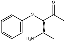 (3E)-4-amino-3-(phenylsulfanyl)pent-3-en-2-one Struktur