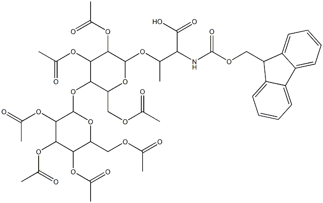 Fmoc-L-Thr(β-D-Lac(Ac)7)-OH|N-[芴甲氧羰基]-O-[2,3,6-三-O-乙?；?4-O-(2,3,4,6-四-O-乙?；?BETA-D-吡喃半乳糖基)-BETA-D-吡喃葡萄糖基]-L-蘇氨酸