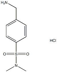 4-(aminomethyl)-N,N-dimethylbenzene-1-sulfonamide hydrochloride Struktur