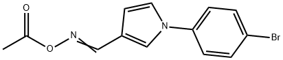 (E)-{[1-(4-bromophenyl)-1H-pyrrol-3-yl]methylidene}amino acetate Structure