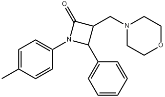 1-(4-methylphenyl)-3-[(morpholin-4-yl)methyl]-4-phenylazetidin-2-one Struktur