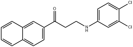 3-[(3,4-dichlorophenyl)amino]-1-(naphthalen-2-yl)propan-1-one Struktur