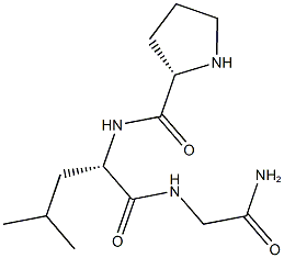 (2S)-N-(carbamoylmethyl)-4-methyl-2-{[(2S)-pyrrolidin-2-yl]formamido}pentanamide Structure