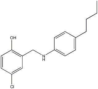 2-{[(4-butylphenyl)amino]methyl}-4-chlorophenol Struktur
