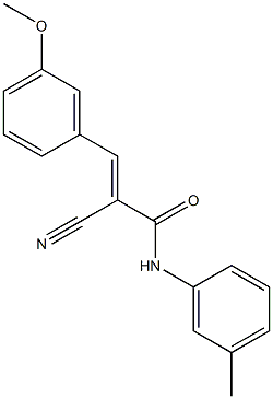 (2E)-2-cyano-3-(3-methoxyphenyl)-N-(3-methylphenyl)acrylamide|