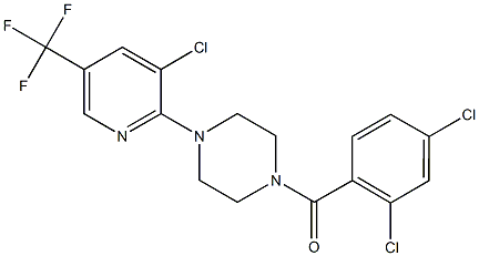 {4-[3-chloro-5-(trifluoromethyl)pyridin-2-yl]piperazin-1-yl}(2,4-dichlorophenyl)methanone
