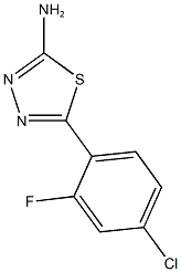 5-(4-chloro-2-fluorophenyl)-1,3,4-thiadiazol-2-amine Struktur