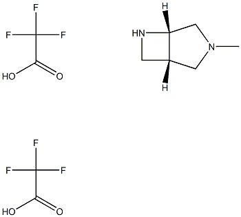 (1s,5s)-3-methyl-3,6-diazabicyclo[3.2.0]heptane: bis(trifluoroacetic acid) Structure